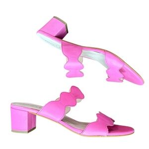 Patricia Green - Palm Beach Block Heel Scalloped Sandals Size 11